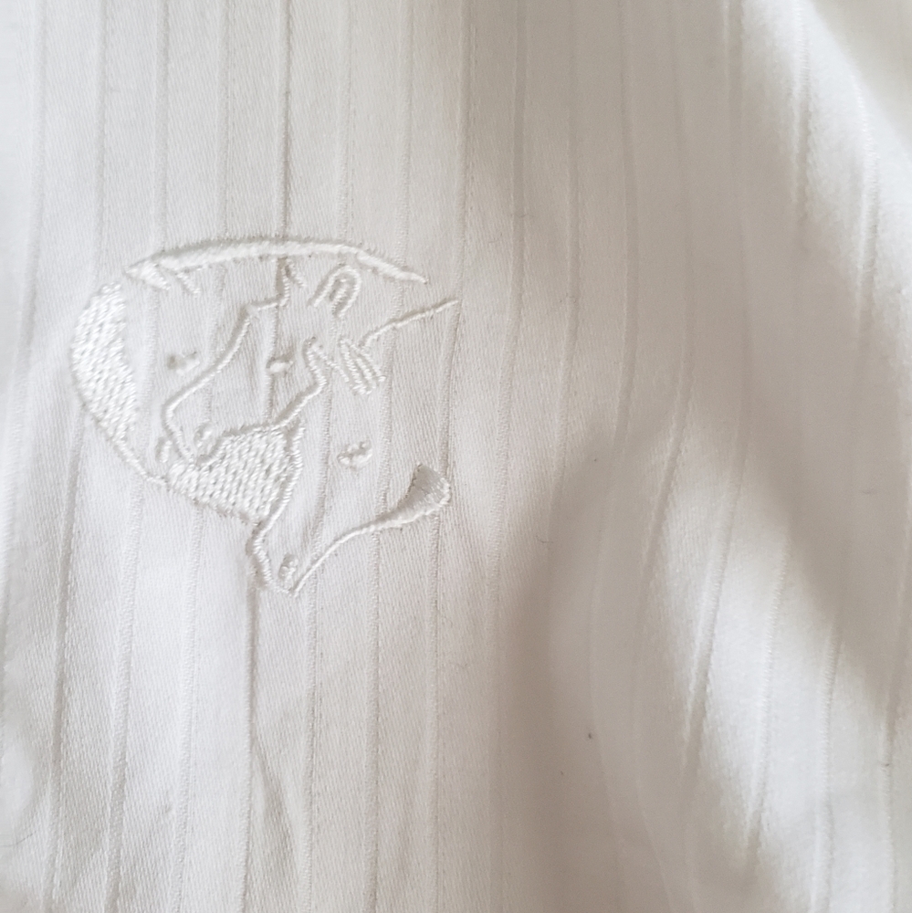 White Show Shirt With Stock